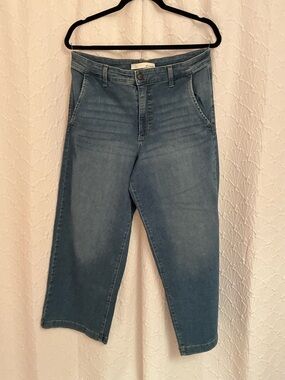 ELLA MOSS  Women’s Crop Wide-Leg Jeans in Light Blue